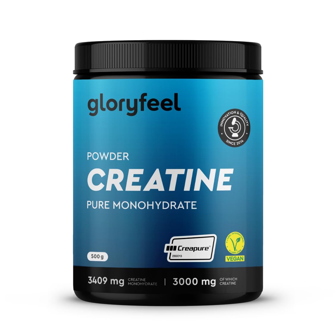Creatina Monohidrata Creapure 500 g Raw Material per Sportivi e Atleti, Elevata Dosaggio per Allenamento Al Gym e Preris