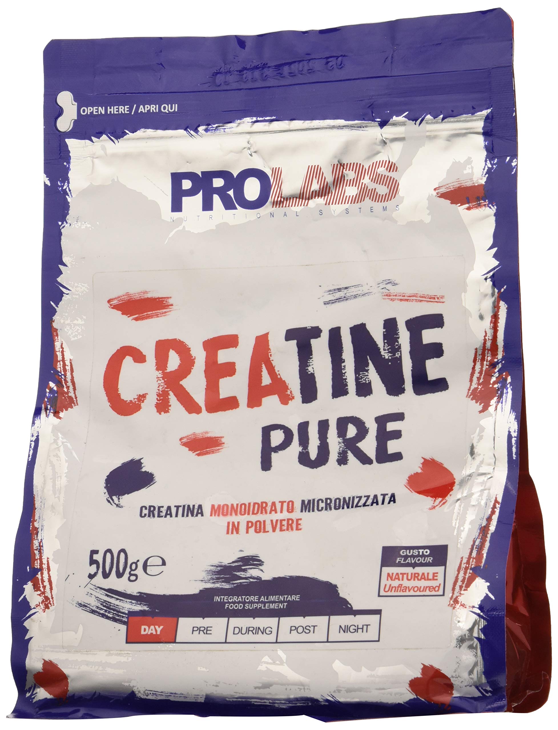  Prolabs Creatine Pure Powder per migliorare la forza e la resistenza durante l'esercizio - atleti di corpo tonico - all